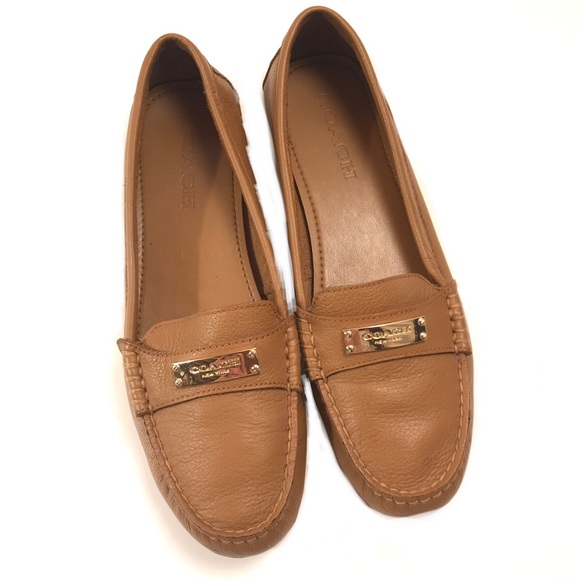 Coach Shoes - Coach Tan Leather Loafers